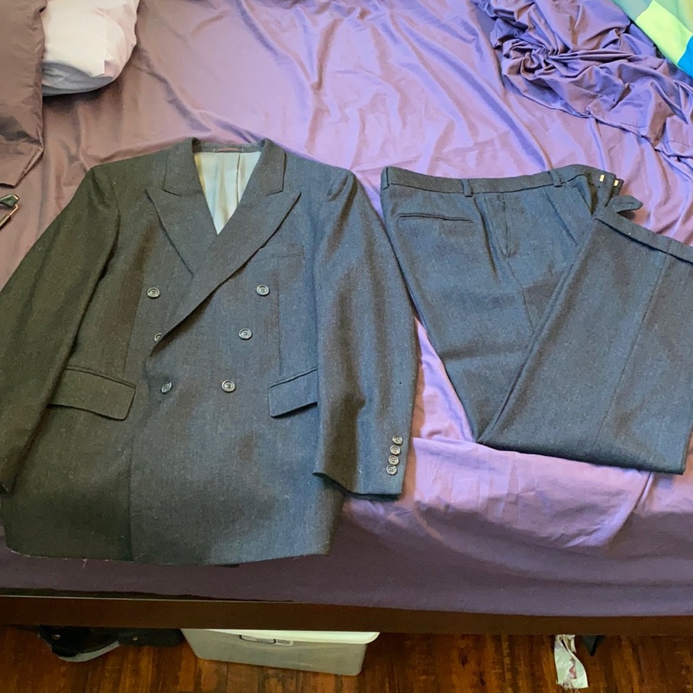 English Manor Black Wool Blazer